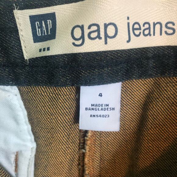 Gap Jeans Wide Leg Capri Jeans Slight Iridescence/ Yellow Undertone - Size 4 - Picture 3 of 7